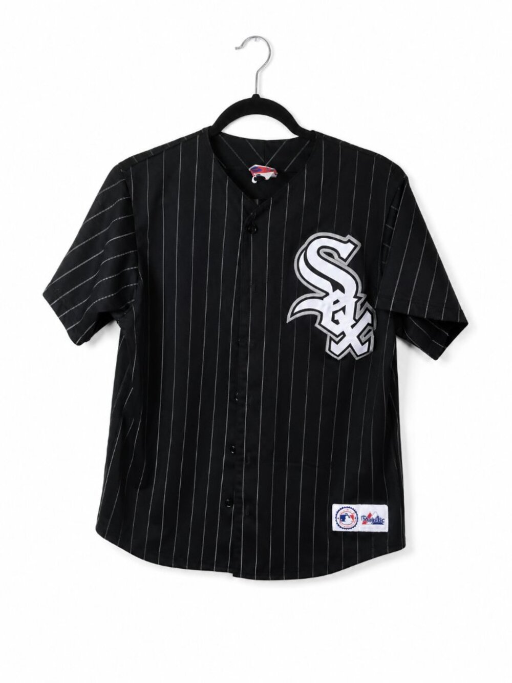 Vintage Chicago White Sox Majestic Athletics Pinstripe Jersey Adult Medium MLB B